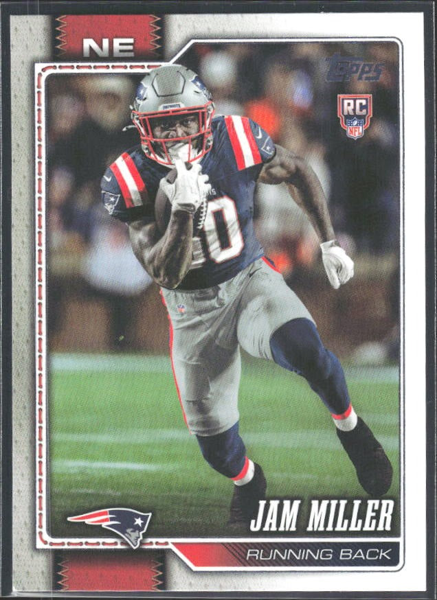 2026 Topps Flagship Football Jam Miller RC #399 – framsida