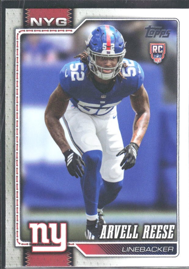 2026 Topps Flagship Football Arvell Reese RC #346 – framsida