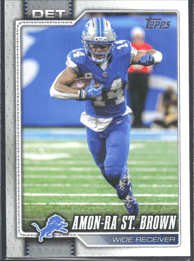 2026 Topps Flagship Football Amon-Ra St. Brown #66 – framsida