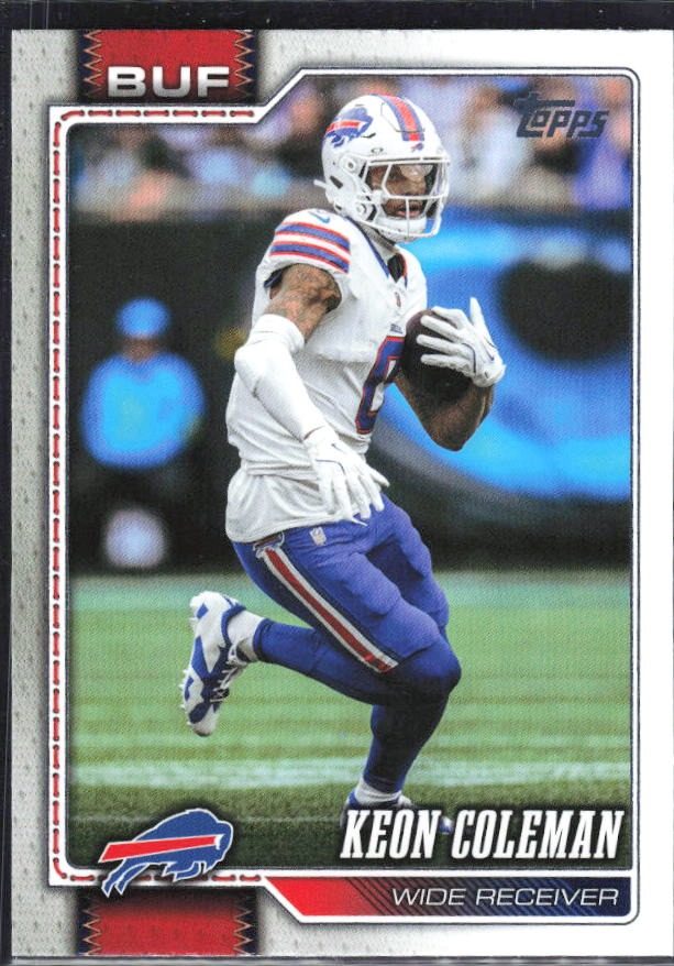 2026 Topps Flagship Football Keon Coleman #20 – framsida
