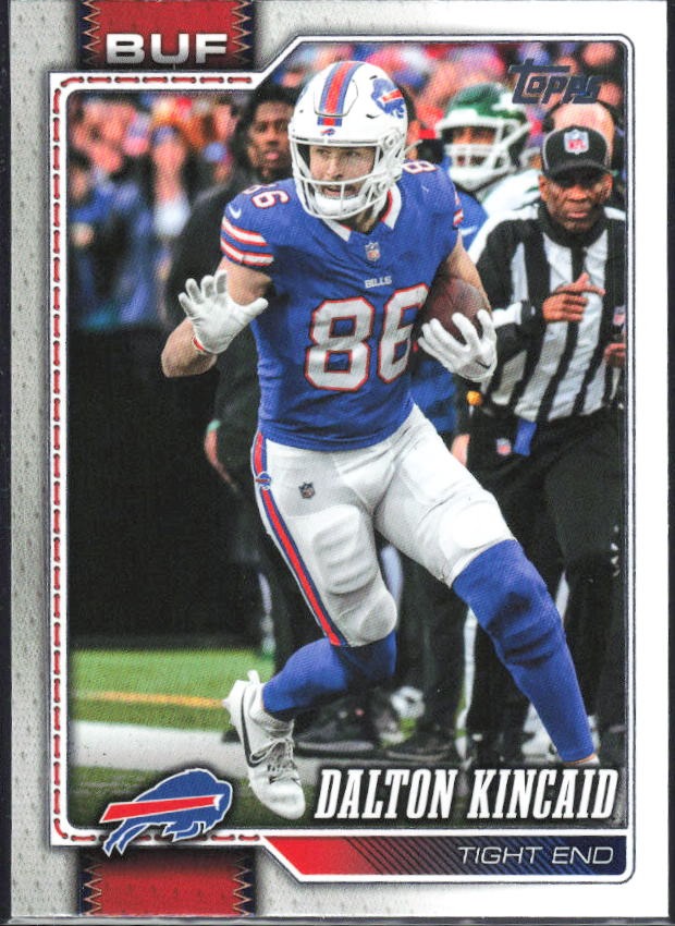 2026 Topps Flagship Football Dalton Kincaid #24 – framsida
