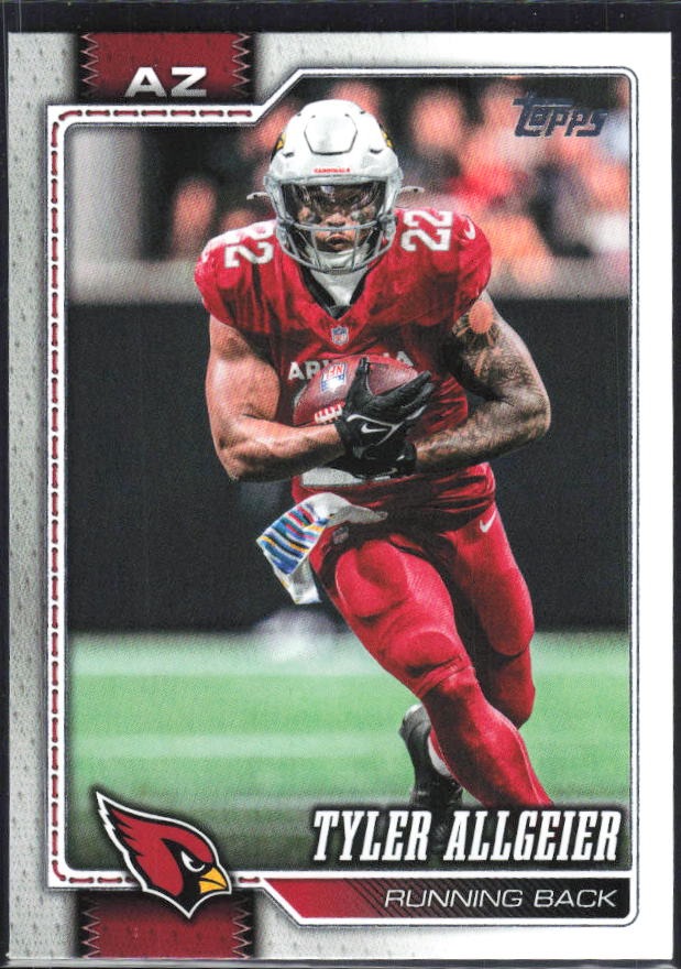 2026 Topps Flagship Football Tyler Allgeier #204 – framsida
