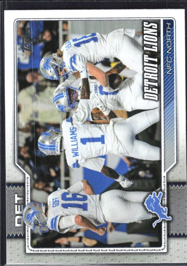 2026 Topps Flagship Football Detroit Lions #273 – framsida
