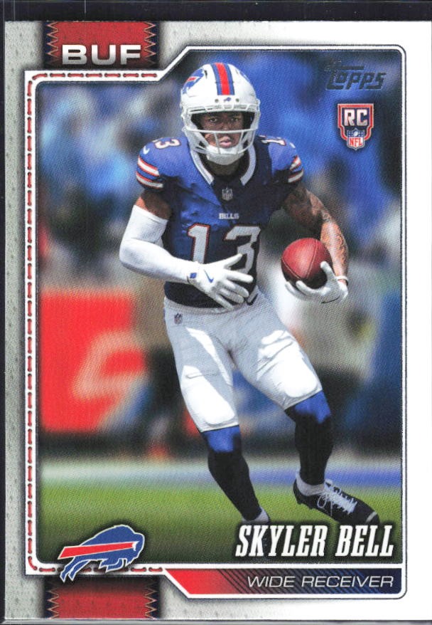 2026 Topps Flagship Football Skyler Bell RC #327 – framsida