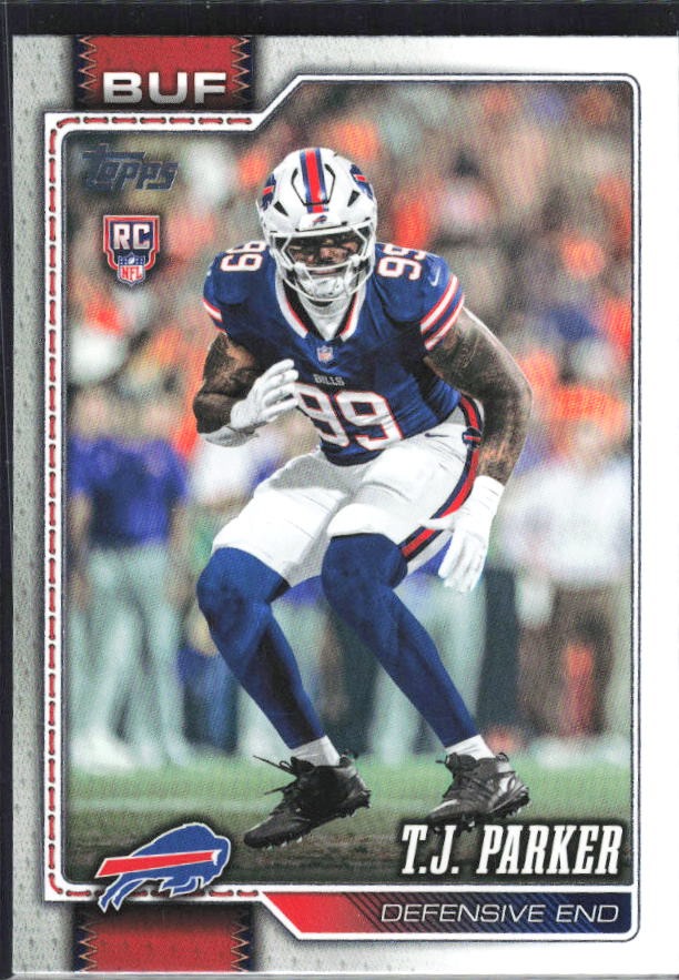 2026 Topps Flagship Football T.J. Parker RC #376 – framsida