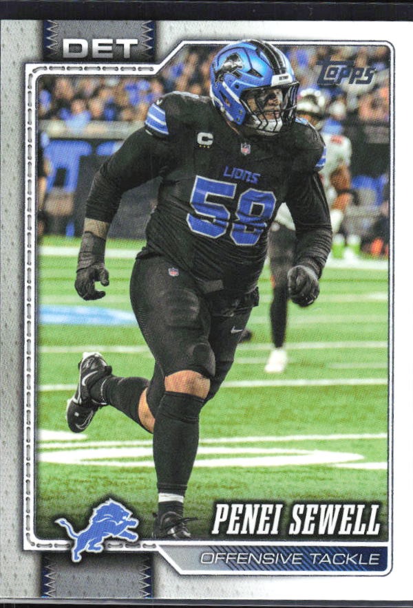 2026 Topps Flagship Football Penei Sewell #222 – framsida
