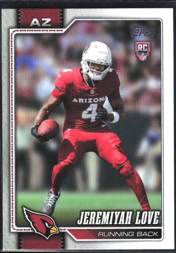 2026 Topps Flagship Football Jeremiyah Love RC #309 – framsida