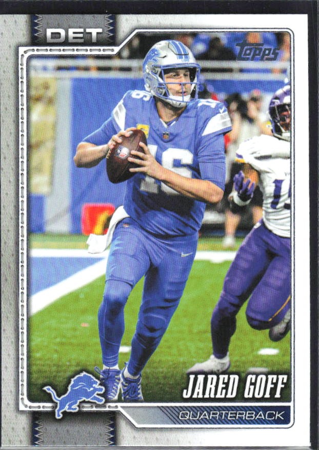 2026 Topps Flagship Football Jared Goff #68 – framsida