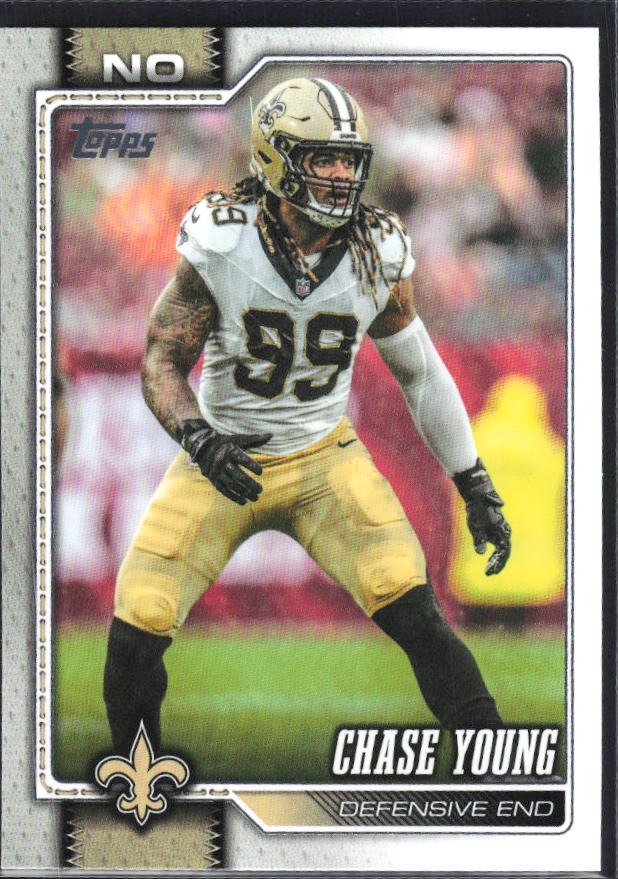 2026 Topps Flagship Football Chase Young #244 – framsida