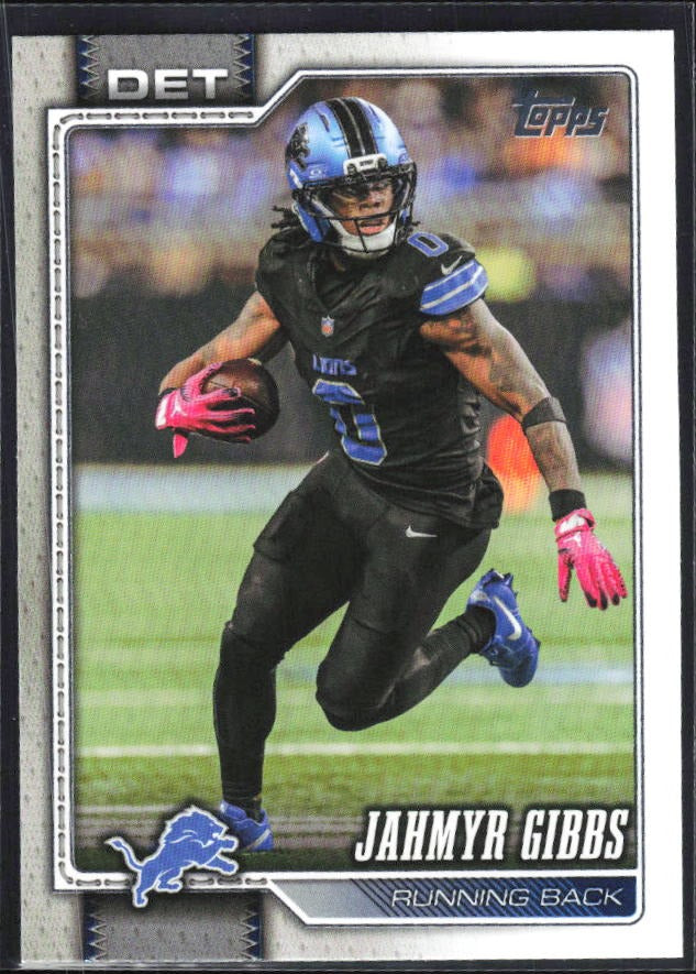 2026 Topps Flagship Football Jahmyr Gibbs #70 – framsida
