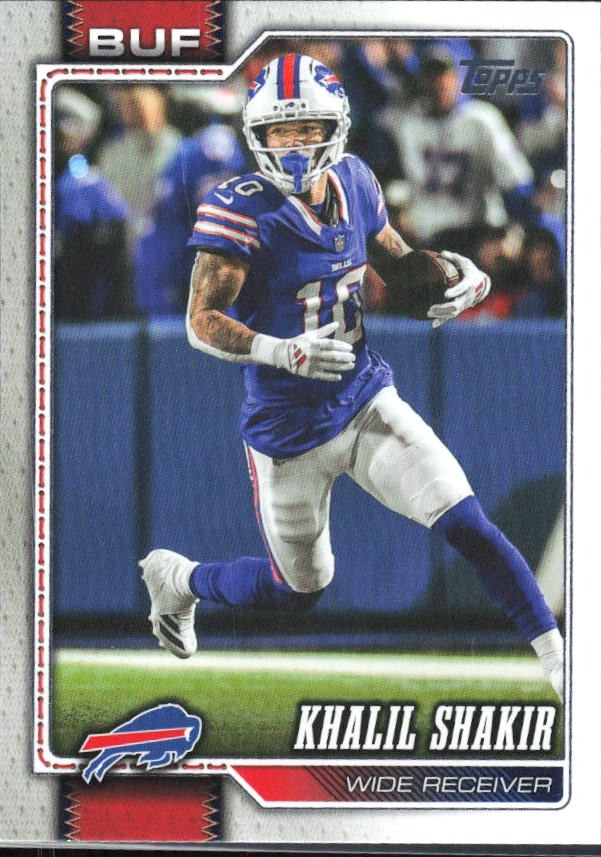2026 Topps Flagship Football Khalil Shakir #21 – framsida