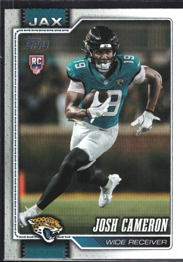 2026 Topps Flagship Football Josh Cameron RC #387 – framsida