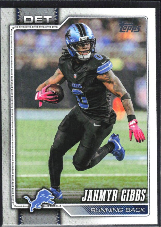 2026 Topps Flagship Football Jahmyr Gibbs #70 – framsida