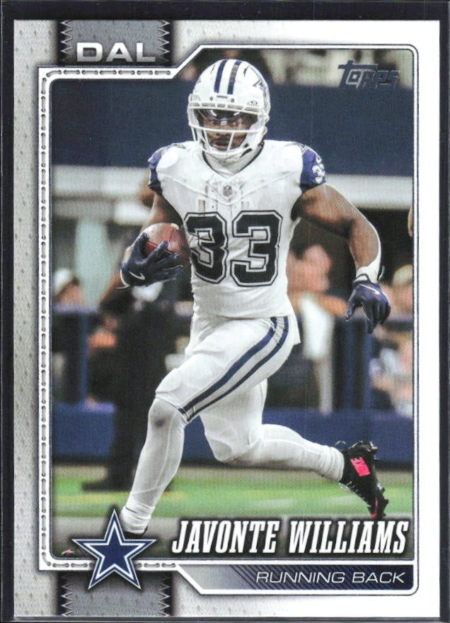 2026 Topps Flagship Football Javonte Williams #51 – framsida