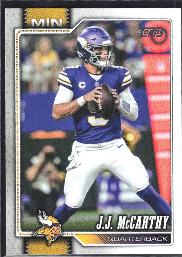 2026 Topps Flagship Football J.J. McCarthy #134 – framsida