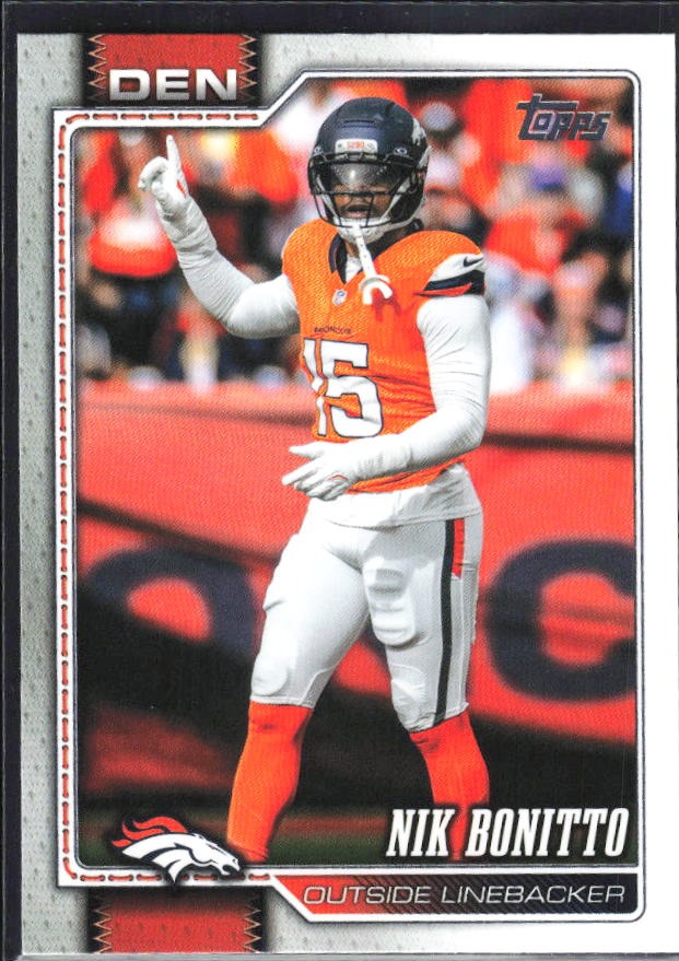 2026 Topps Flagship Football Nik Bonitto #61 – framsida