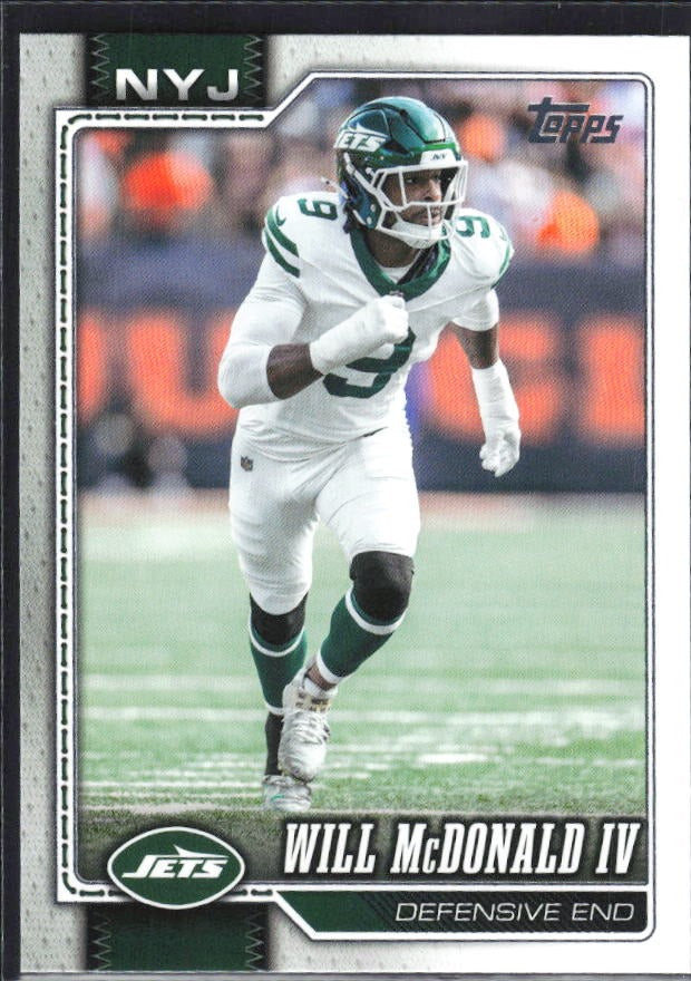 2026 Topps Flagship Football Will McDonald IV #158 – framsida