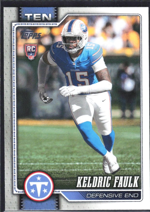 2026 Topps Flagship Football Keldric Faulk RC #344 – framsida