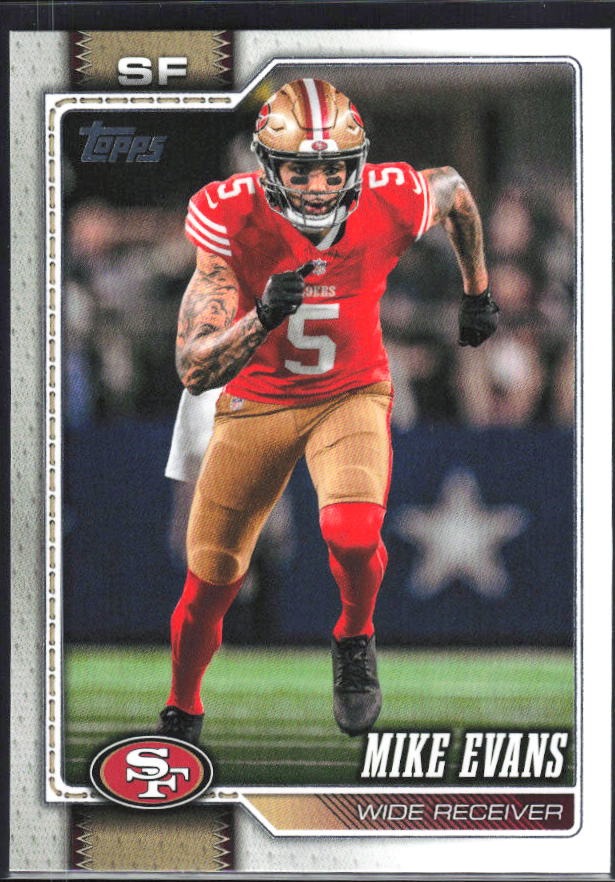 2026 Topps Flagship Football Mike Evans #156 – framsida