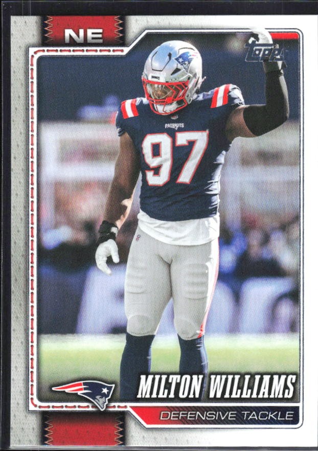 2026 Topps Flagship Football Milton Williams #142 – framsida