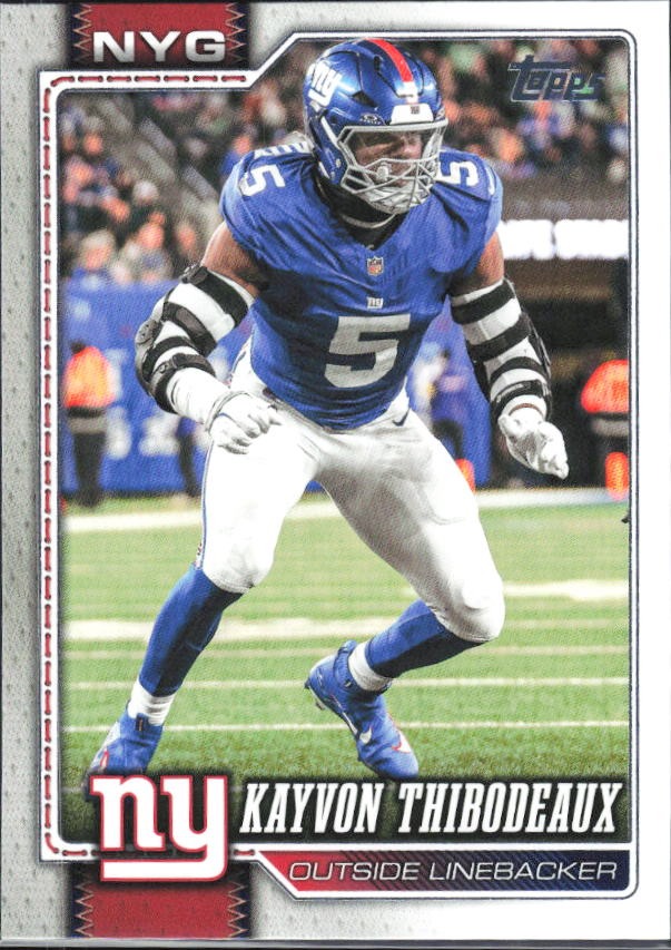 2026 Topps Flagship Football Kayvon Thibodeaux #245 – framsida