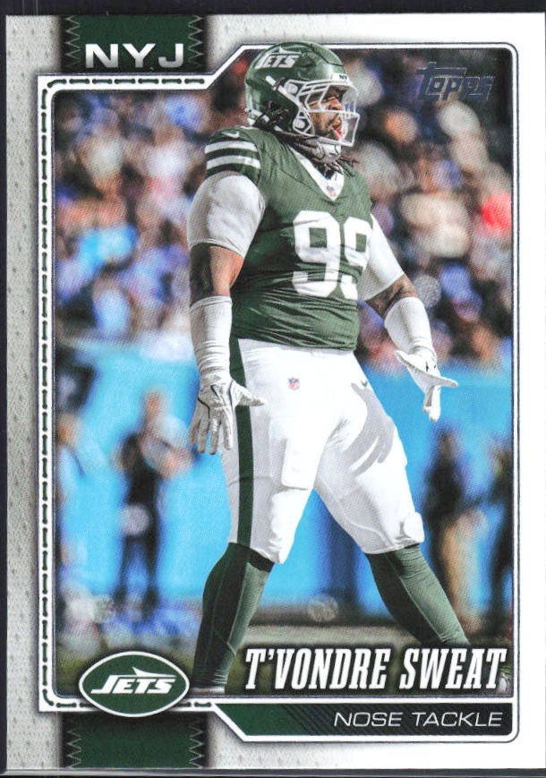 2026 Topps Flagship Football T’Vondre Sweat #256 – framsida