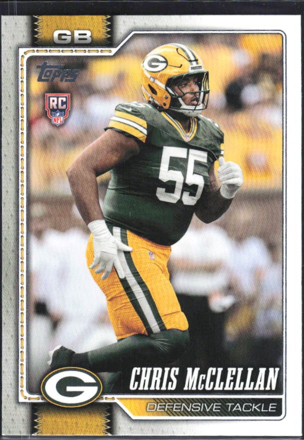 2026 Topps Flagship Football Chris McClellan RC #366 – framsida