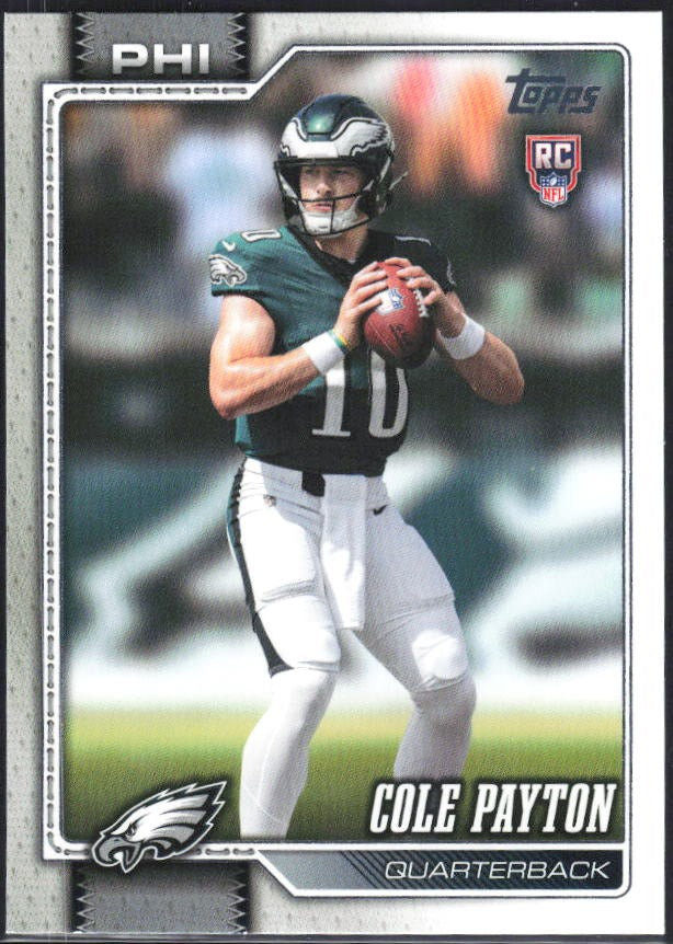 2026 Topps Flagship Football Cole Payton RC #307 – framsida