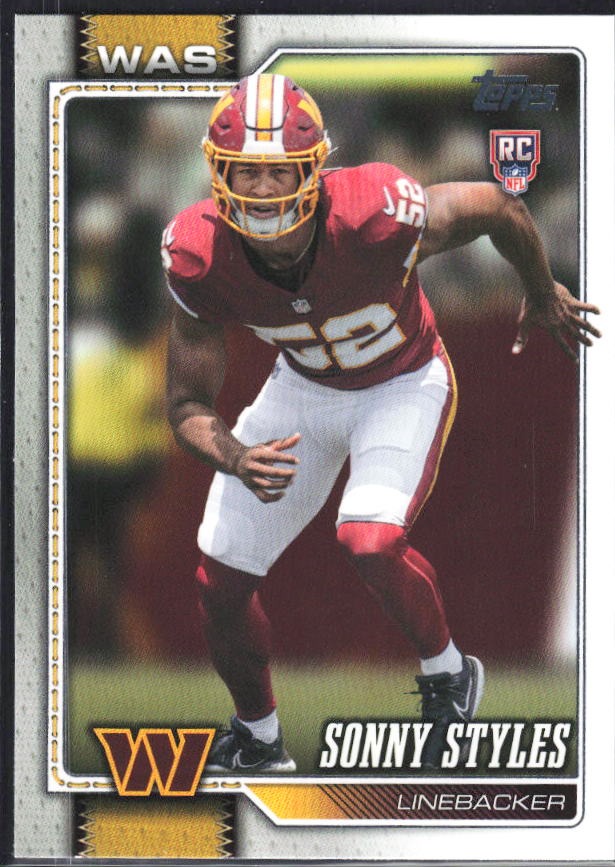 2026 Topps Flagship Football Sonny Styles RC #347 – framsida