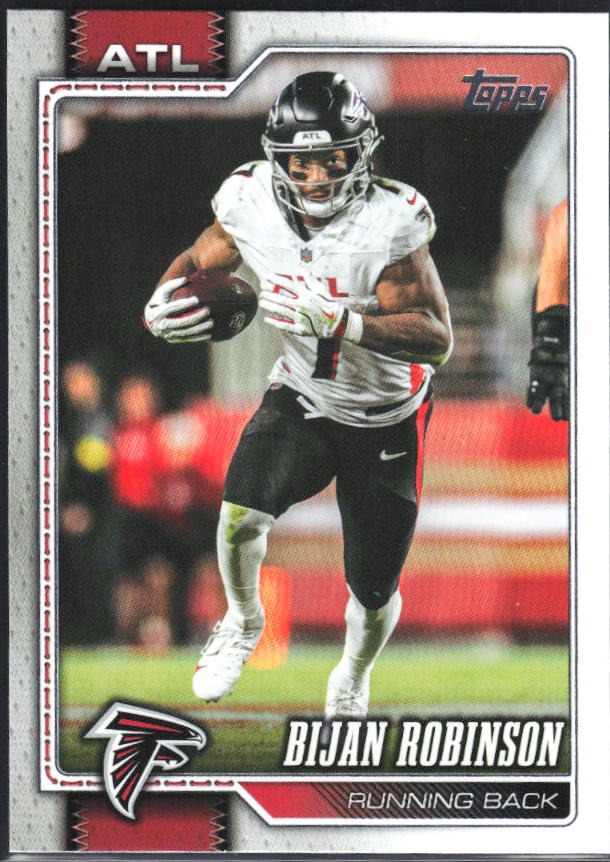 2026 Topps Flagship Football Bijan Robinson #12 – framsida