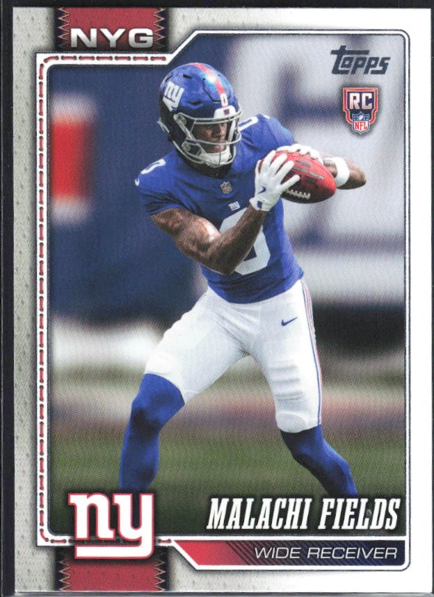 2026 Topps Flagship Football Malachi Fields RC #330 – framsida
