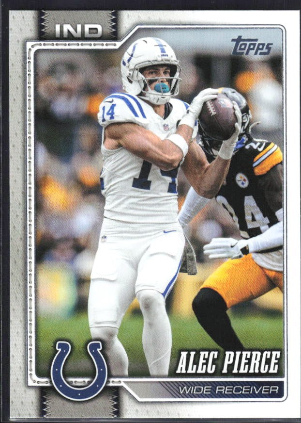 2026 Topps Flagship Football Alec Pierce #87 – framsida