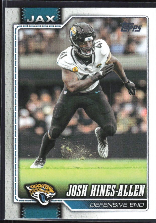2026 Topps Flagship Football Josh Hines-Allen #95 – framsida