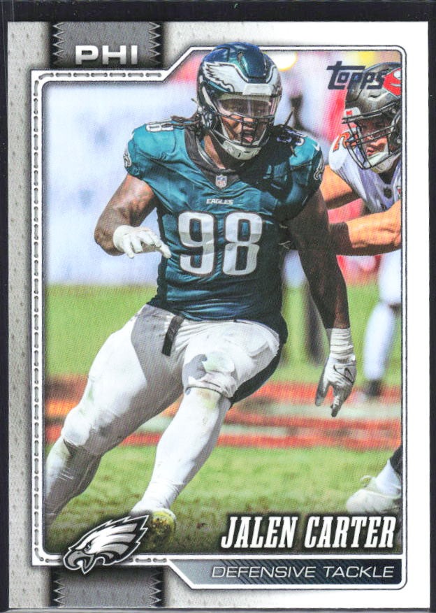 2026 Topps Flagship Football Jalen Carter #65 – framsida