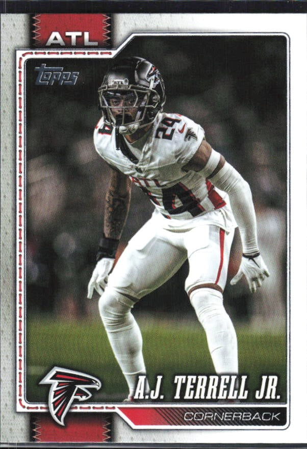 2026 Topps Flagship Football A.J. Terrell Jr. #9 – framsida