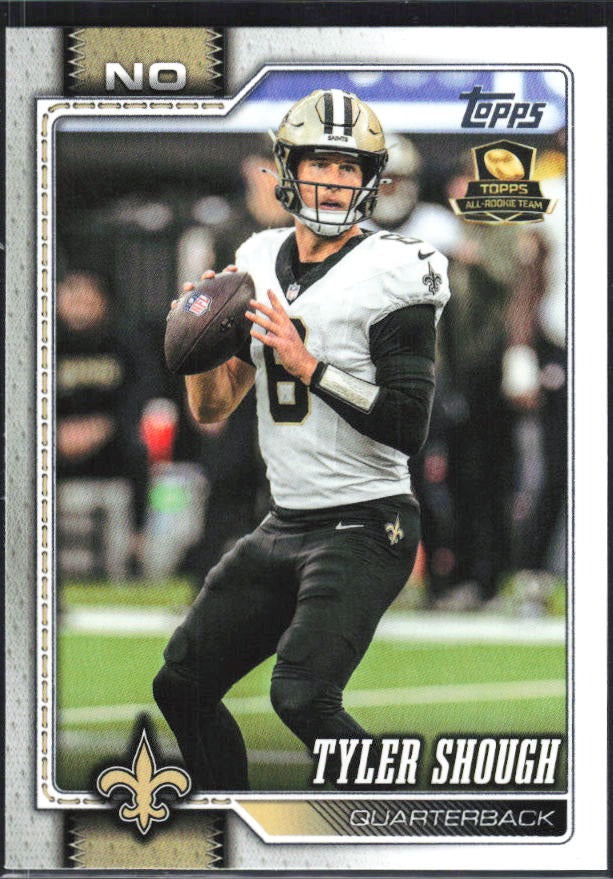 2026 Topps Flagship Football Tyler Shough #145 – framsida