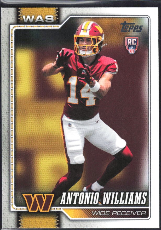2026 Topps Flagship Football Antonio Williams RC #328 – framsida