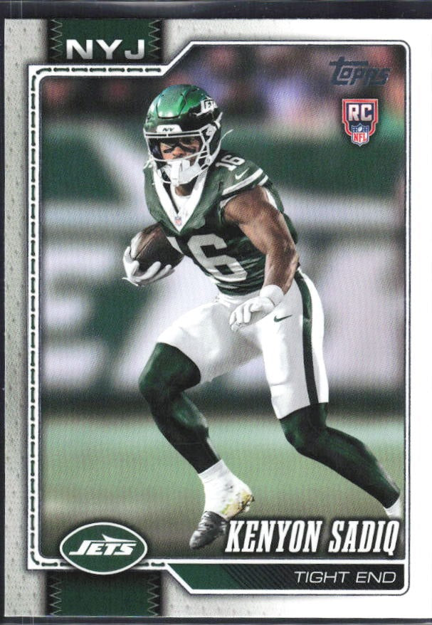 2026 Topps Flagship Football Kenyon Sadiq RC #338 – framsida