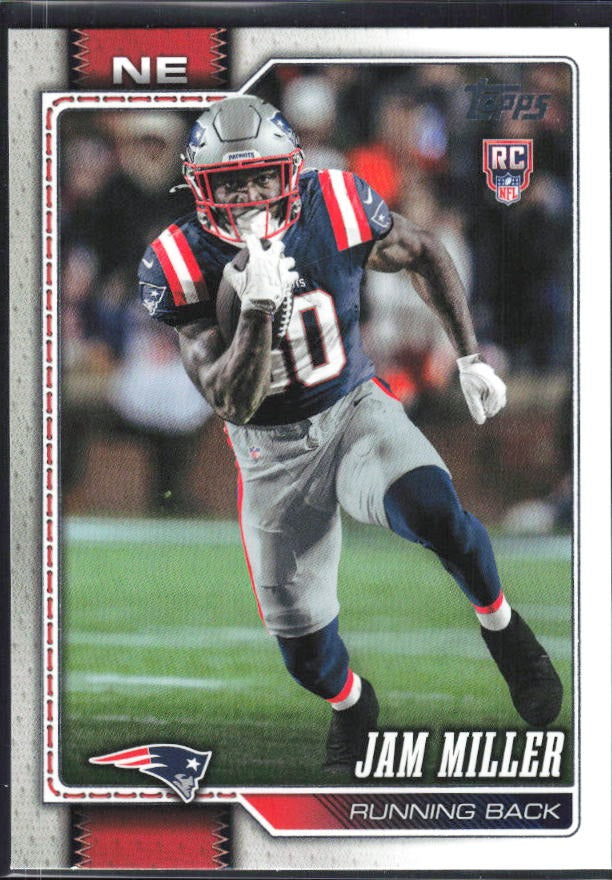 2026 Topps Flagship Football Jam Miller RC #399 – framsida