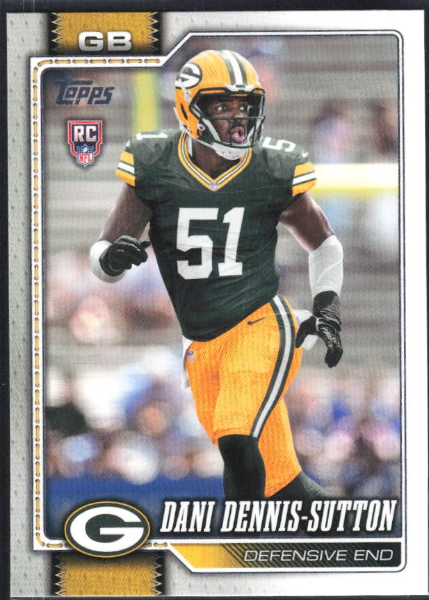 2026 Topps Flagship Football Dani Dennis-Sutton RC #393 – framsida