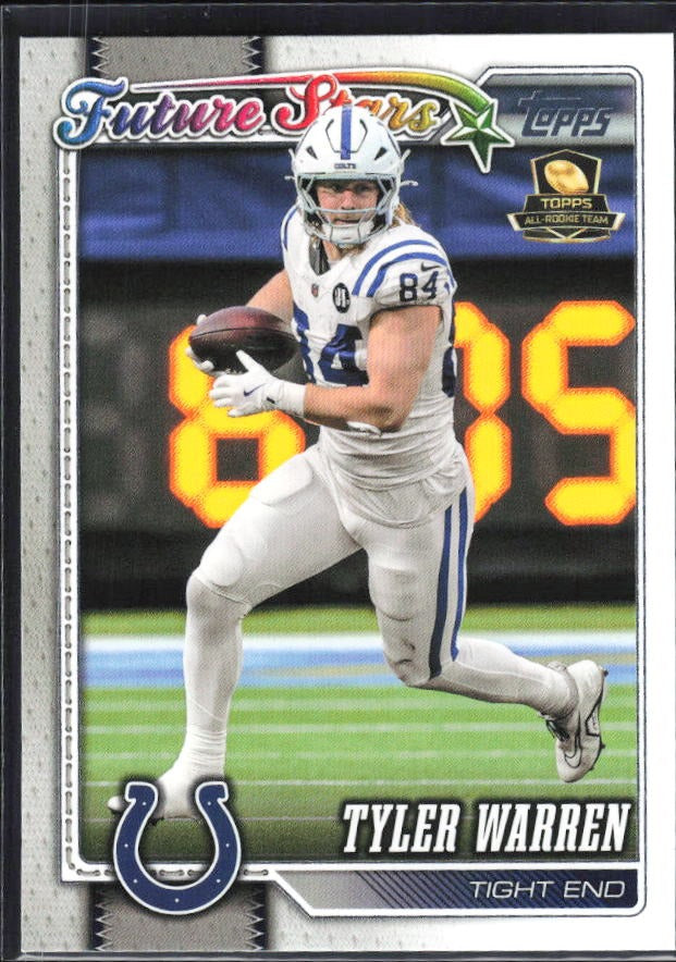 2026 Topps Flagship Football Tyler Warren Future Stars #265 – framsida