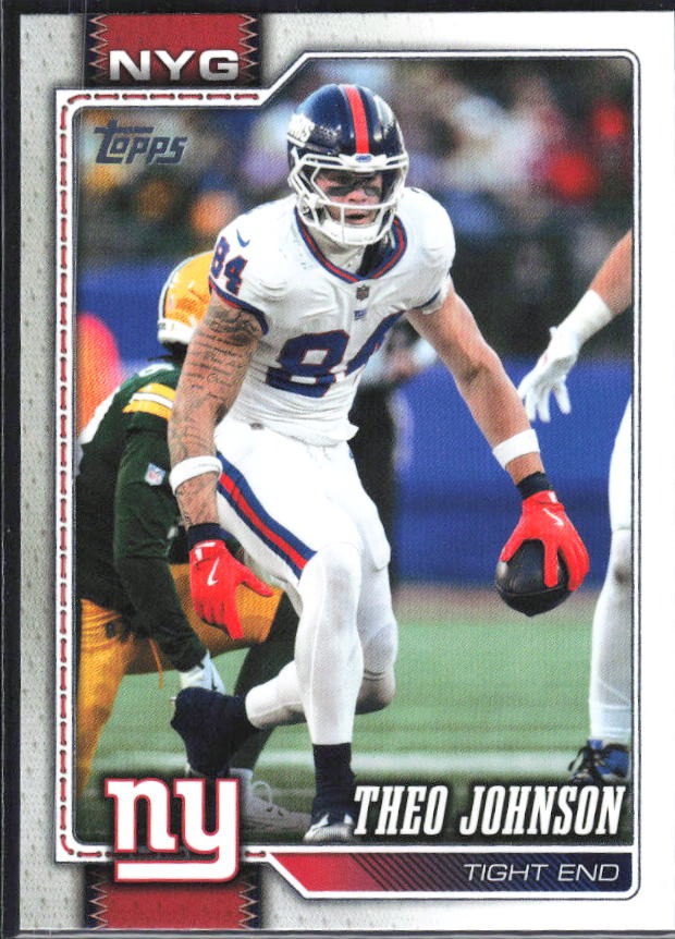 2026 Topps Flagship Football Theo Johnson #151 – framsida