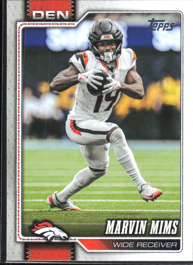 2026 Topps Flagship Football Marvin Mims #63 – framsida
