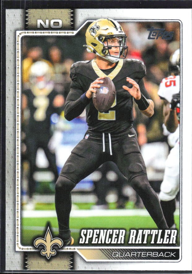 2026 Topps Flagship Football Spencer Rattler #243 – framsida