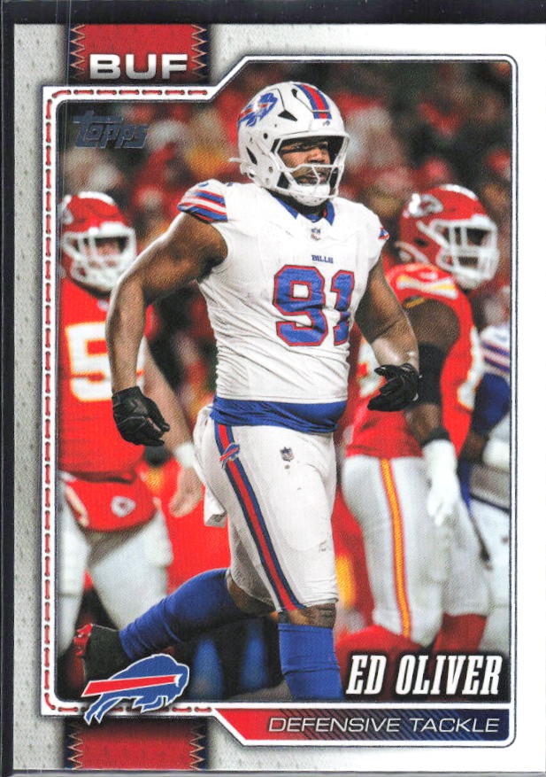 2026 Topps Flagship Football Ed Oliver #208 – framsida
