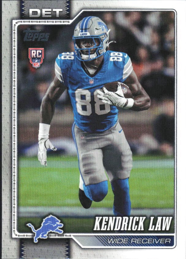 2026 Topps Flagship Football Kendrick Law RC #374 – framsida