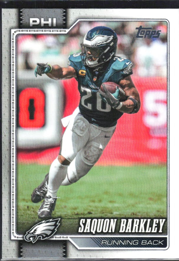 2026 Topps Flagship Football Saquon Barkley #164 – framsida