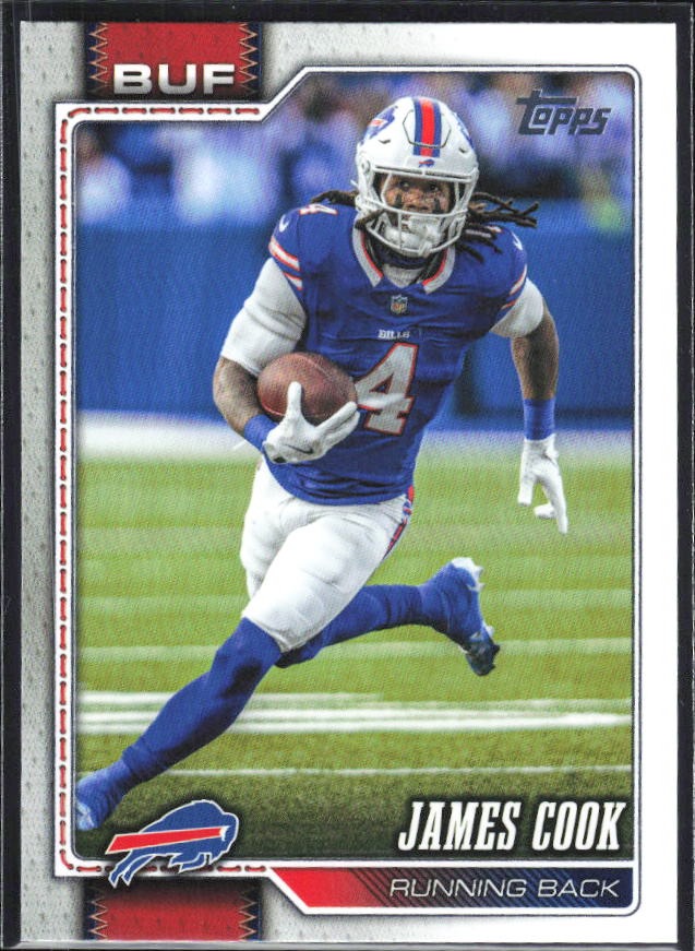 2026 Topps Flagship Football James Cook #25 – framsida