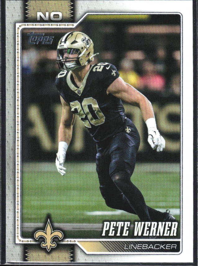 2026 Topps Flagship Football Pete Werner #44 – framsida