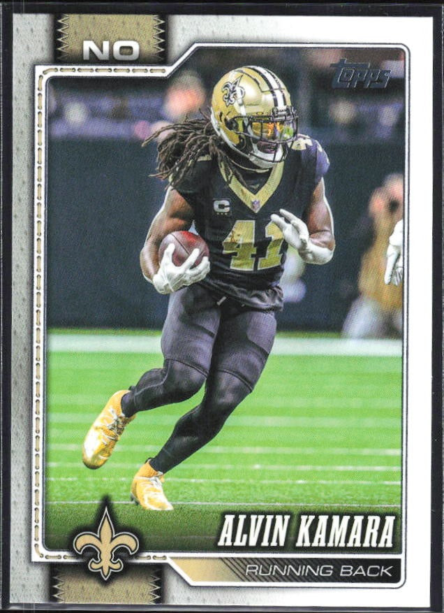 2026 Topps Flagship Football Alvin Kamara #149 – framsida